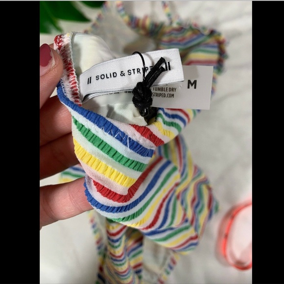 NEW Solid & Striped The Nadine Stripe One-Piece‎ Swimsuit SZ Medium - Picture 7 of 9